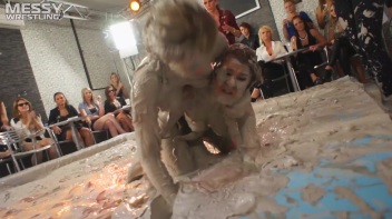 Muddy Wrestling: Short Shorts vs. Short Skirt Throwdown! Screencap 58 on www.sinx.com