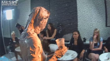 Muddy Wrestling: Short Shorts vs. Short Skirt Throwdown! Screencap 71 on www.sinx.com