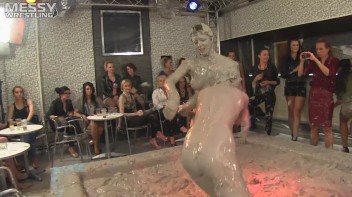 Muddy Wrestling: Short Shorts vs. Short Skirt Throwdown! Screencap 83 on www.sinx.com