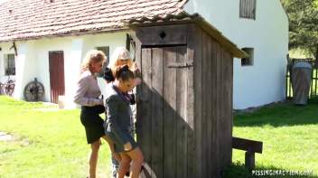 Locked Outhouse Is The Key To Piss Action! Screencap 2 on www.sinx.com