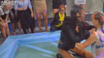 Messy Wrestling: Fuck Your French Braids And Face The Oily Rip And Smackdown! Cutie Vs. Beauty!!! Screencap 15 on www.sinx.com
