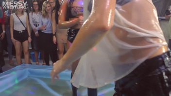 Messy Wrestling: Fuck Your French Braids And Face The Oily Rip And Smackdown! Cutie Vs. Beauty!!! Screencap 18 on www.sinx.com