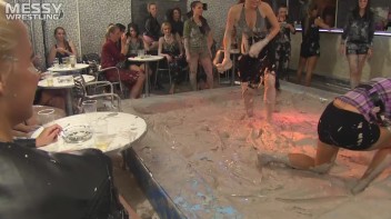 Mud Wrestling: Sisters Go Head To Toe Slop-Fest! Screencap 7 on www.sinx.com