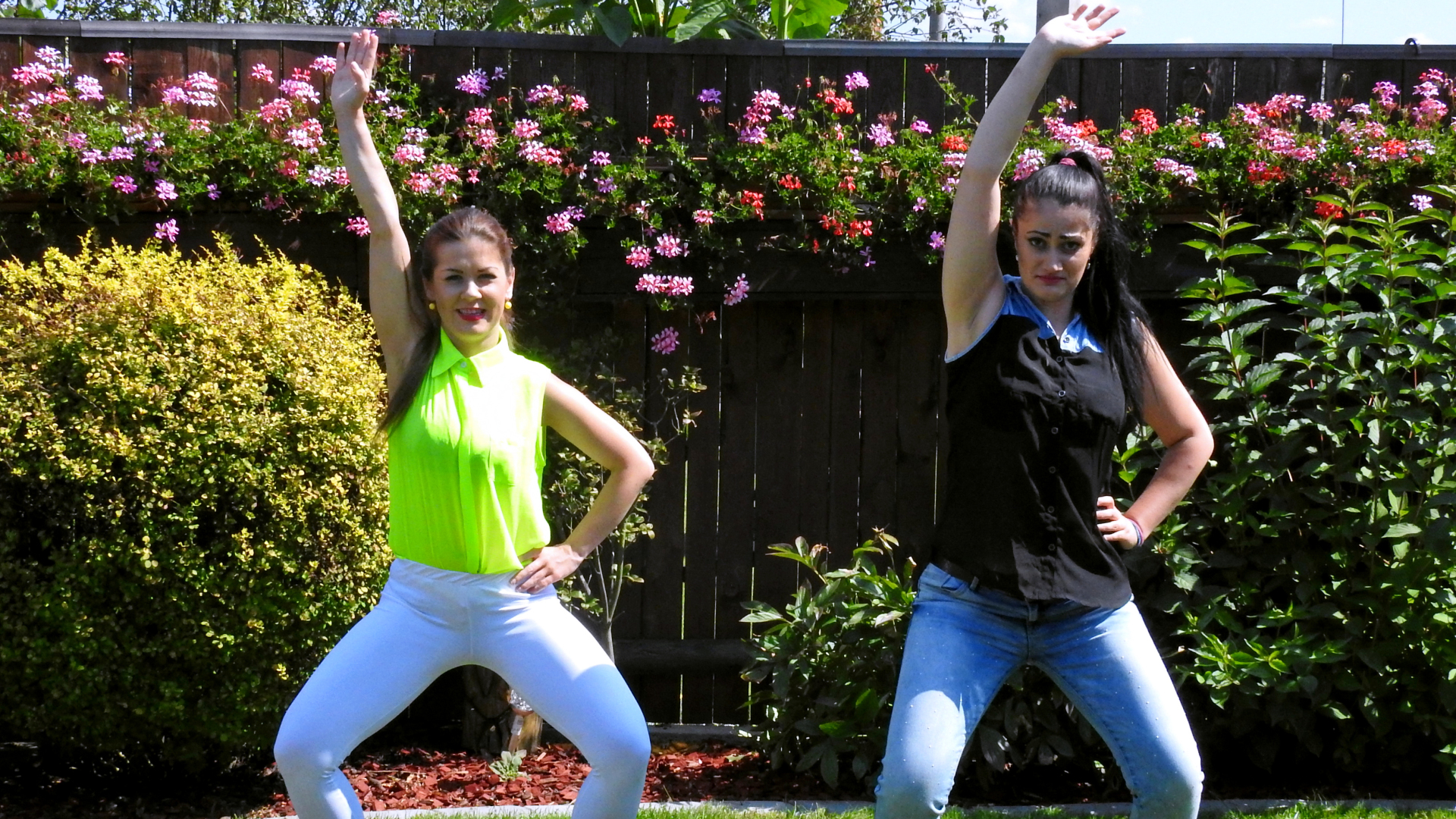 Cute Babes Get Soaked During Exercise - Cam 1 on www.sinx.com
