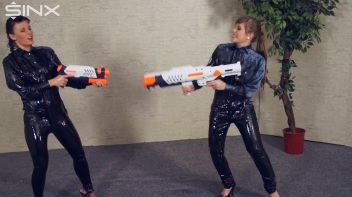 Hot Babes In Water Fight Action Screencap 22 on www.sinx.com