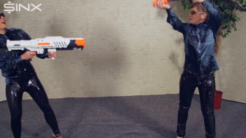 Hot Babes In Water Fight Action Screencap 6 on www.sinx.com