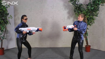 Hot Babes In Water Fight Action Screencap 8 on www.sinx.com