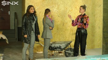 Beautiful girls get dirtied up while tearing at their clothes Screencap 1 on www.sinx.com