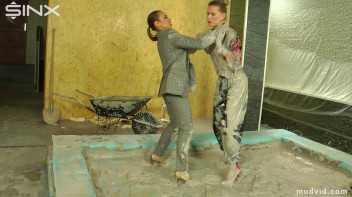 Beautiful girls get dirtied up while tearing at their clothes Screencap 20 on www.sinx.com