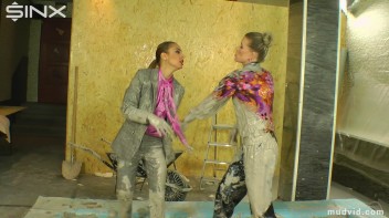 Beautiful girls get dirtied up while tearing at their clothes Screencap 23 on www.sinx.com