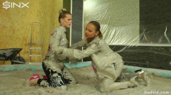 Beautiful girls get dirtied up while tearing at their clothes Screencap 25 on www.sinx.com