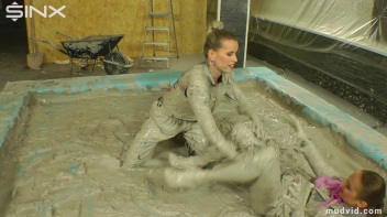 Beautiful girls get dirtied up while tearing at their clothes Screencap 27 on www.sinx.com