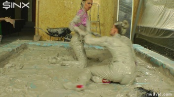 Beautiful girls get dirtied up while tearing at their clothes Screencap 32 on www.sinx.com