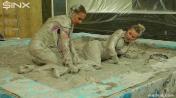 Beautiful girls get dirtied up while tearing at their clothes Screencap 47 on www.sinx.com