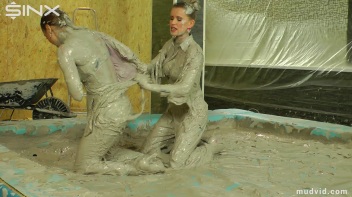 Beautiful girls get dirtied up while tearing at their clothes Screencap 49 on www.sinx.com