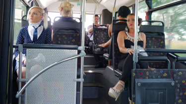 Latest deal - Blonde Schoolgirl Hides From Ticket Inspector And Pays The Price