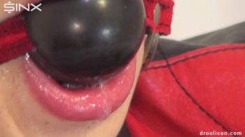 Ballgagged Babe Excessively Drools Down Her Clothes Screencap 32 on www.sinx.com