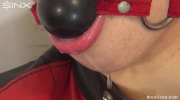 Ballgagged Babe Excessively Drools Down Her Clothes Screencap 40 on www.sinx.com