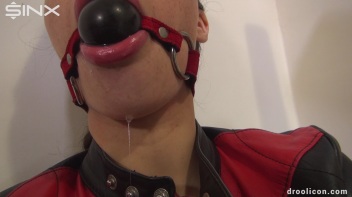 Ballgagged Babe Excessively Drools Down Her Clothes Screencap 11 on www.sinx.com