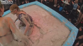 Messy Wrestling: Lost Footage Found!  2 Babes, 1 Battle - Dirty In The Mud At 1/2 Price!! Action Cam Footage! Screencap 18 on www.sinx.com