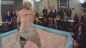 Messy Wrestling: Lost Footage Found!  2 Babes, 1 Battle - Dirty In The Mud At 1/2 Price!! Action Cam Footage! Screencap 21 on www.sinx.com