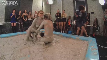 Messy Wrestling: Lost Footage Found!  2 Babes, 1 Battle - Dirty In The Mud At 1/2 Price!! Action Cam Footage! Screencap 31 on www.sinx.com
