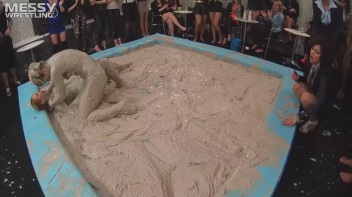 Messy Wrestling: Lost Footage Found!  2 Babes, 1 Battle - Dirty In The Mud At 1/2 Price!! Action Cam Footage! Screencap 44 on www.sinx.com