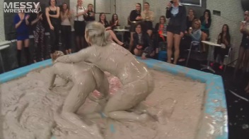 Messy Wrestling: Lost Footage Found!  2 Babes, 1 Battle - Dirty In The Mud At 1/2 Price!! Action Cam Footage! Screencap 47 on www.sinx.com