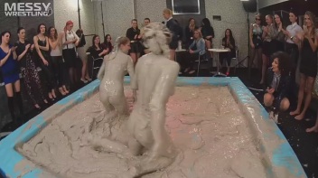 Messy Wrestling: Lost Footage Found!  2 Babes, 1 Battle - Dirty In The Mud At 1/2 Price!! Action Cam Footage! Screencap 50 on www.sinx.com