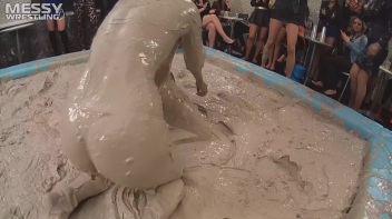 Messy Wrestling: Lost Footage Found!  2 Babes, 1 Battle - Dirty In The Mud At 1/2 Price!! Action Cam Footage! Screencap 66 on www.sinx.com