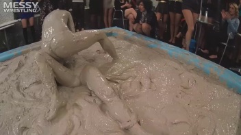 Messy Wrestling: Lost Footage Found!  2 Babes, 1 Battle - Dirty In The Mud At 1/2 Price!! Action Cam Footage! Screencap 70 on www.sinx.com