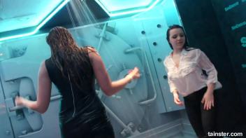 Gorgeous girls party hard under the shower Screencap 23 on www.sinx.com