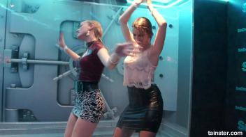 Gorgeous girls party hard under the shower Screencap 48 on www.sinx.com