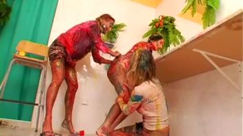 Finger Painting Babes Screencap 81 on www.sinx.com