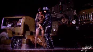 Military Chicks Don't Let The Rain Stop Them Screencap 41 on www.sinx.com