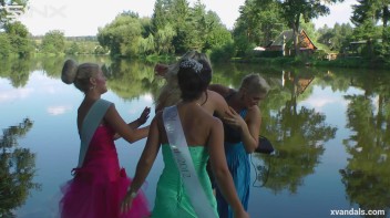 Beauty queens catfight in a lake - Cam 2 Screencap 41 on www.sinx.com