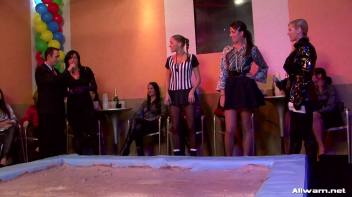 Satin Queens Shimmy In The Mud Pit Screencap 9 on www.sinx.com