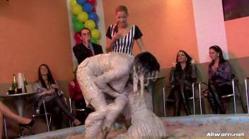 Satin Queens Shimmy In The Mud Pit Screencap 34 on www.sinx.com
