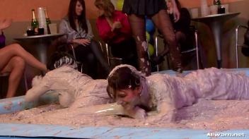 Satin Queens Shimmy In The Mud Pit Screencap 36 on www.sinx.com