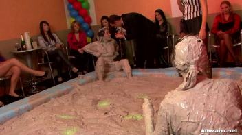 Satin Queens Shimmy In The Mud Pit Screencap 49 on www.sinx.com