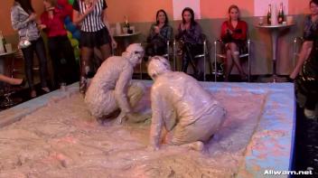 Satin Queens Shimmy In The Mud Pit Screencap 67 on www.sinx.com