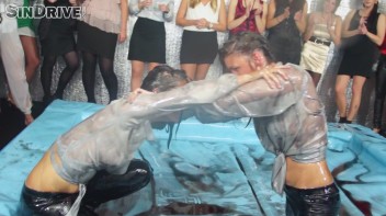 Oily Wrestling: Jenna Lovely vs. Nicole Vice & Erika vs. Tanya Screencap 99 on www.sinx.com