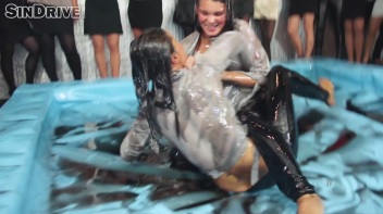 Oily Wrestling: Jenna Lovely vs. Nicole Vice & Erika vs. Tanya Screencap 108 on www.sinx.com