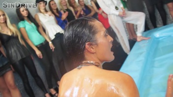 Oily Wrestling: Jenna Lovely vs. Nicole Vice & Erika vs. Tanya Screencap 23 on www.sinx.com