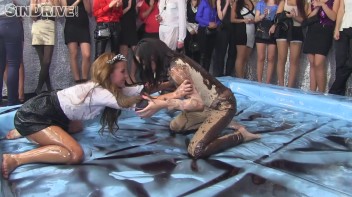 Oily Wrestling: Bella Baby vs. Ashley Woods Screencap 16 on www.sinx.com