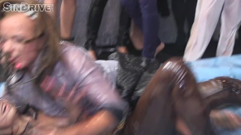 Oily Wrestling: Bella Baby vs. Ashley Woods Screencap 47 on www.sinx.com