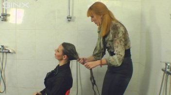 Gorgeous Girls Wash And Lather Their Hair Screencap 15 on www.sinx.com