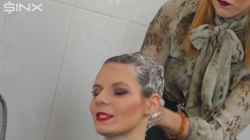 Gorgeous Girls Wash And Lather Their Hair Screencap 19 on www.sinx.com