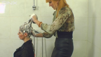 Gorgeous Girls Wash And Lather Their Hair Screencap 20 on www.sinx.com