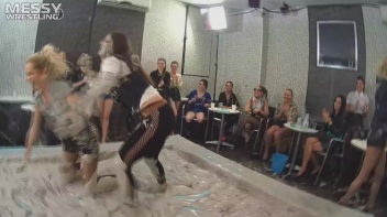 Messy Wrestling: Freak Up Your Fancy With A Full Body Blast Of Mud! Screencap 12 on www.sinx.com